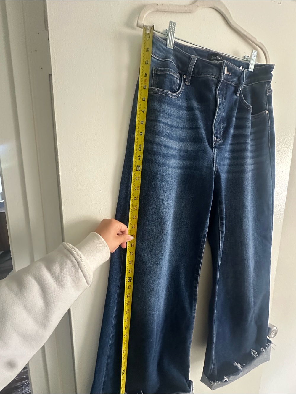 Rise Brand - High-Rise Wide Leg Jeans - Dark Blue - Size 9/29 - inseam 26” - Picture 12 of 13